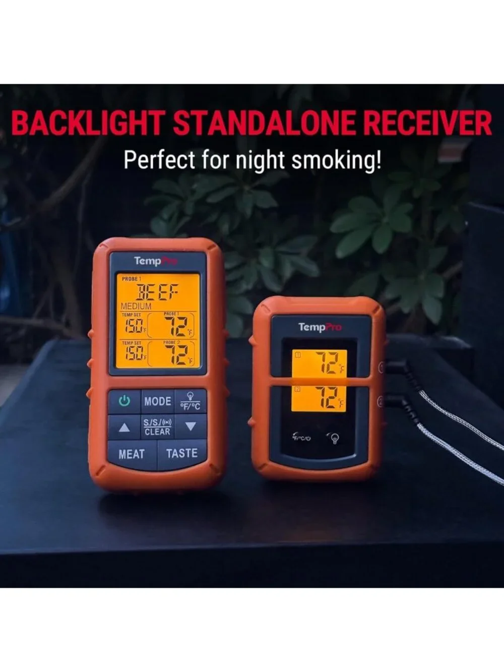 500FT Wireless Meat Thermometer for Grilling & Smoking - Accurate Temp Control